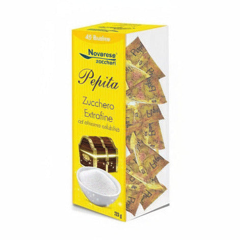 Novaroma White Sugar Extra-Fine "Pepite" 45 sachets per box