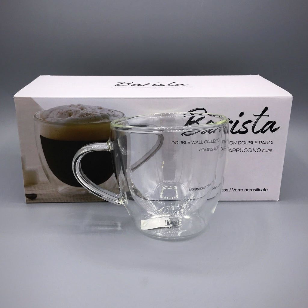 Borosilicate Double Wall Insulated Glasses - Cappuccino cup Set of 2- 225ml