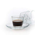 Pasabahce Vela Espresso Clear Glass Cup-Saucer Set of 6 (12pcs in total)