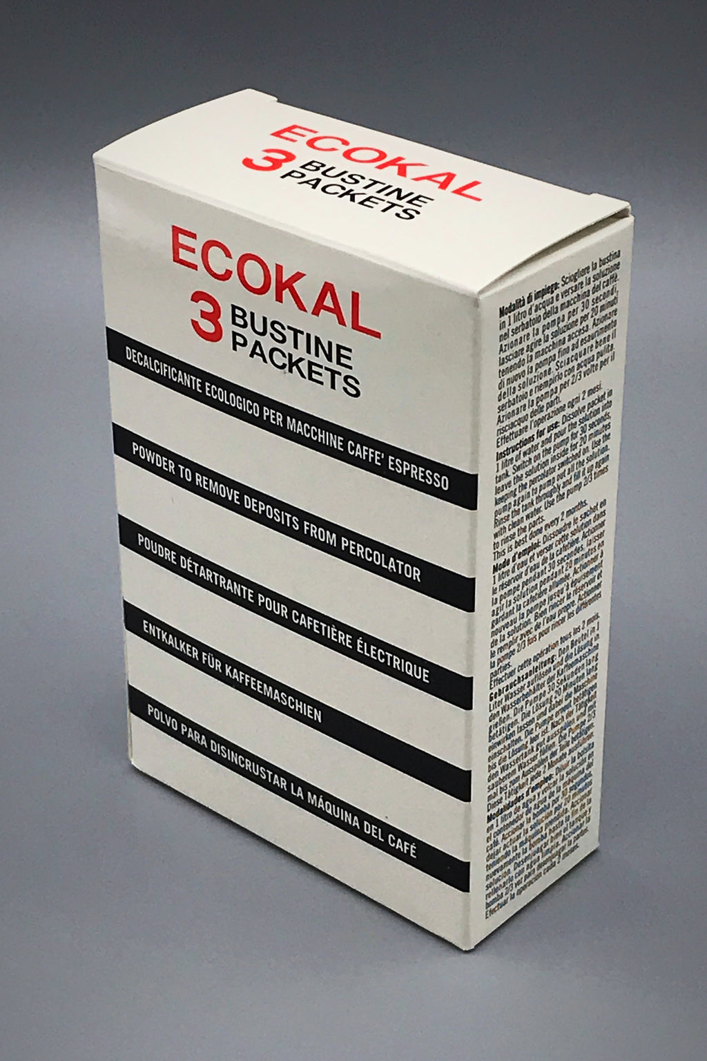 Ecokal Decalcification powder 3 pack box