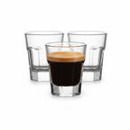 LAV Shot Glasses Set of 6 - Clear Shot Cups for Parties 45ml(1.5 Oz) - Plain Shot Glass Set Perfect for Gift and Wedding Parties